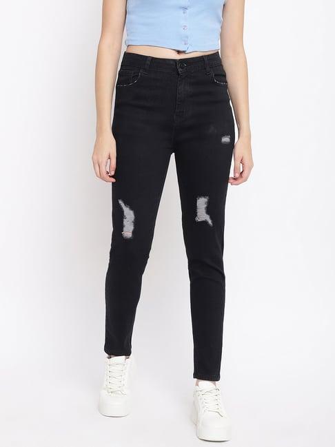 belliskey black slim fit high rise jeans