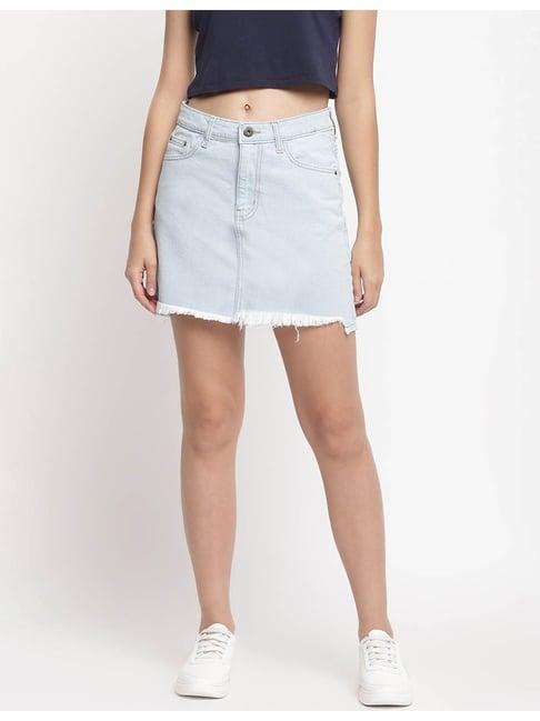 belliskey light blue mini skirt