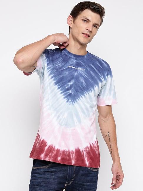 belliskey multicolor regular fit tie - dye t-shirt