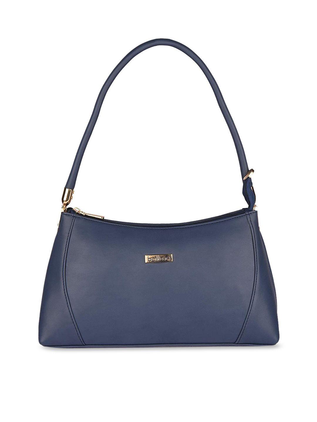 bellissa blue solid shoulder bag