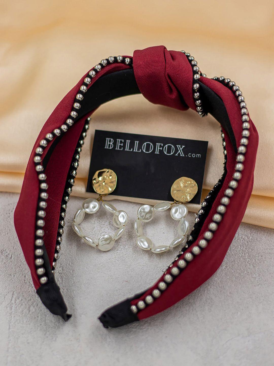 bellofox women hair accessories & earrings combo