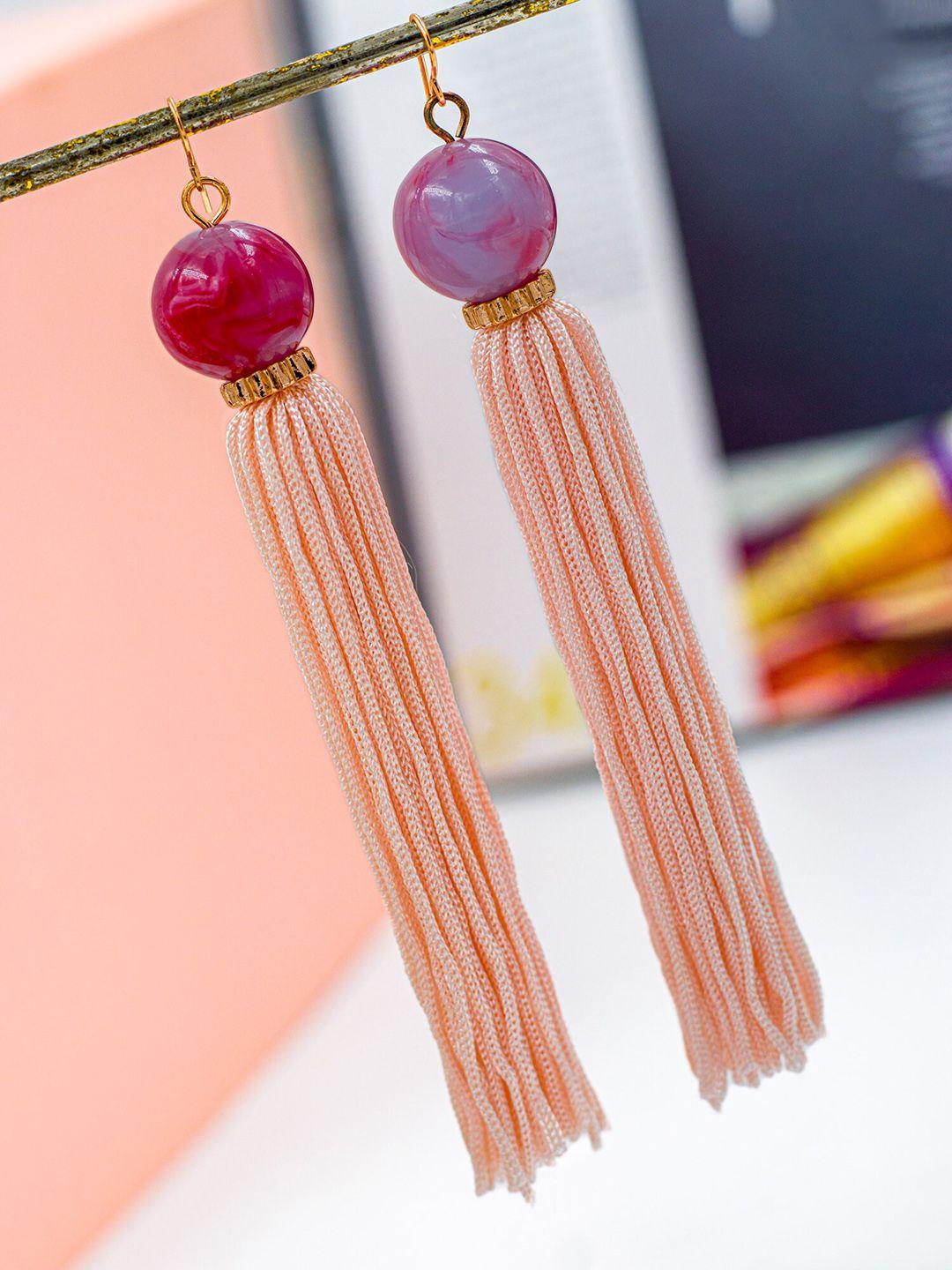 bellofox pink contemporary drop earrings