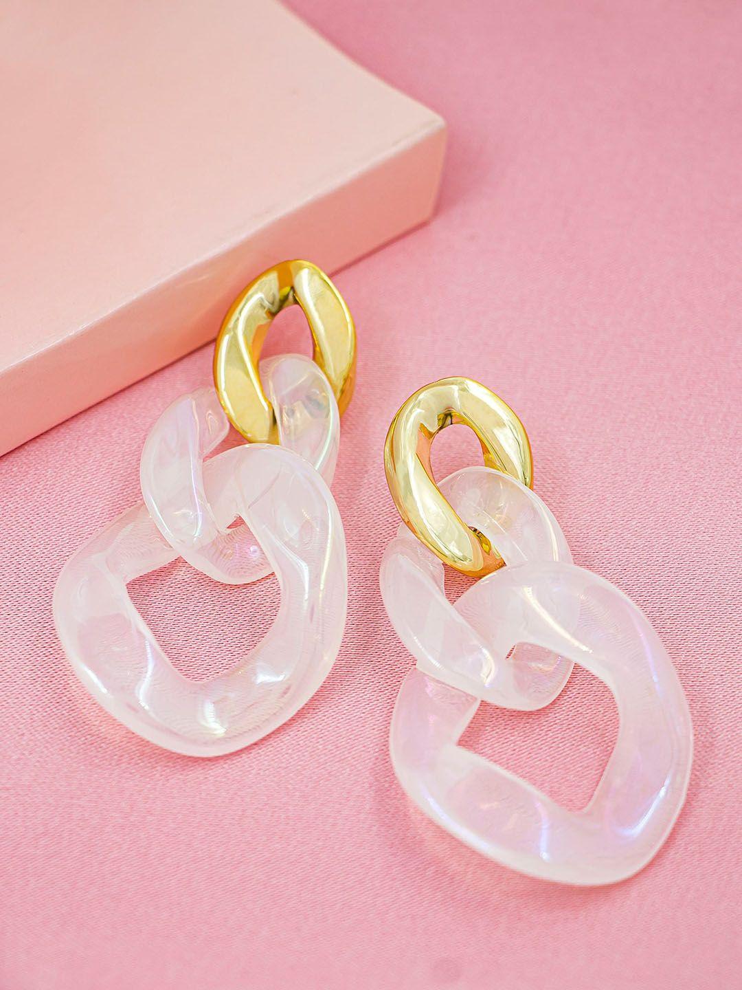 bellofox transparent contemporary drop earrings