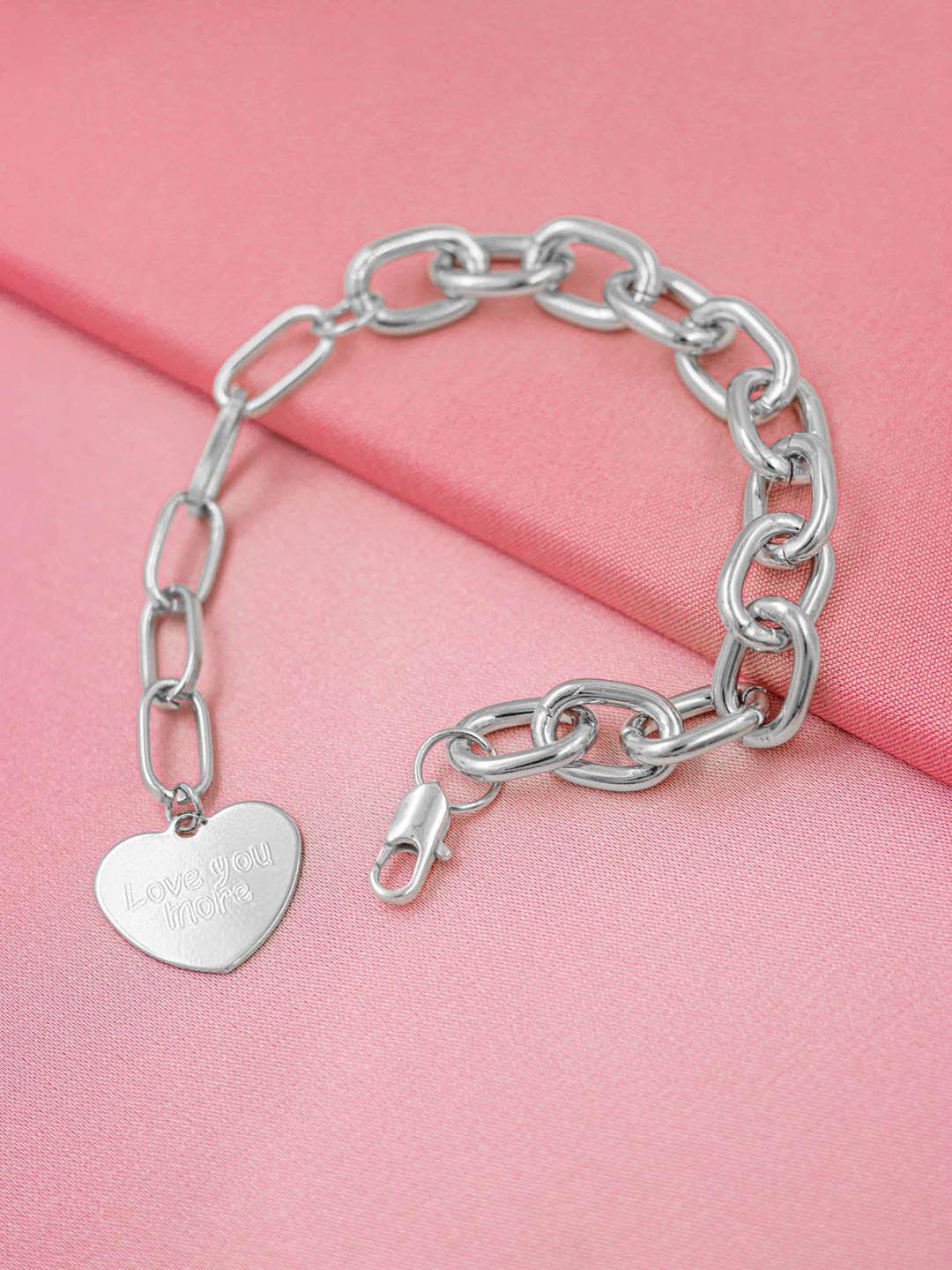 bellofox women silver-plated link bracelet