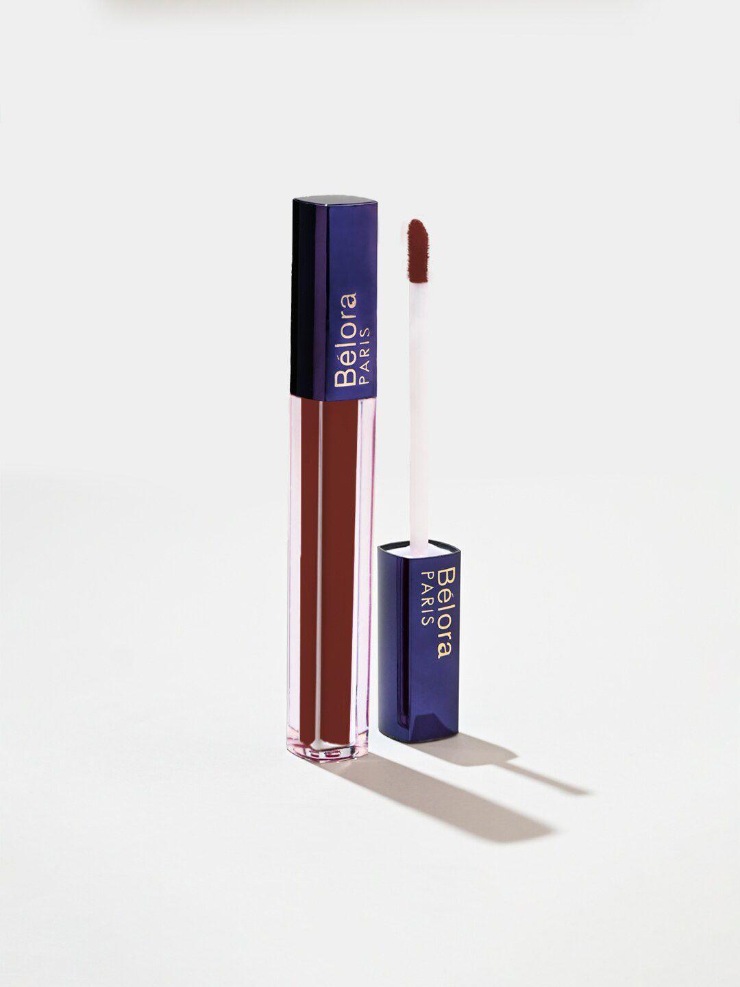 belora long kiss matte liquid sustainable lipstick 3 ml - earthy kiss