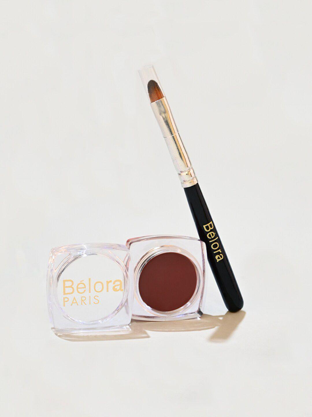 belora paint & pout matte finish sustainable lip-cheek tint - monkey brown