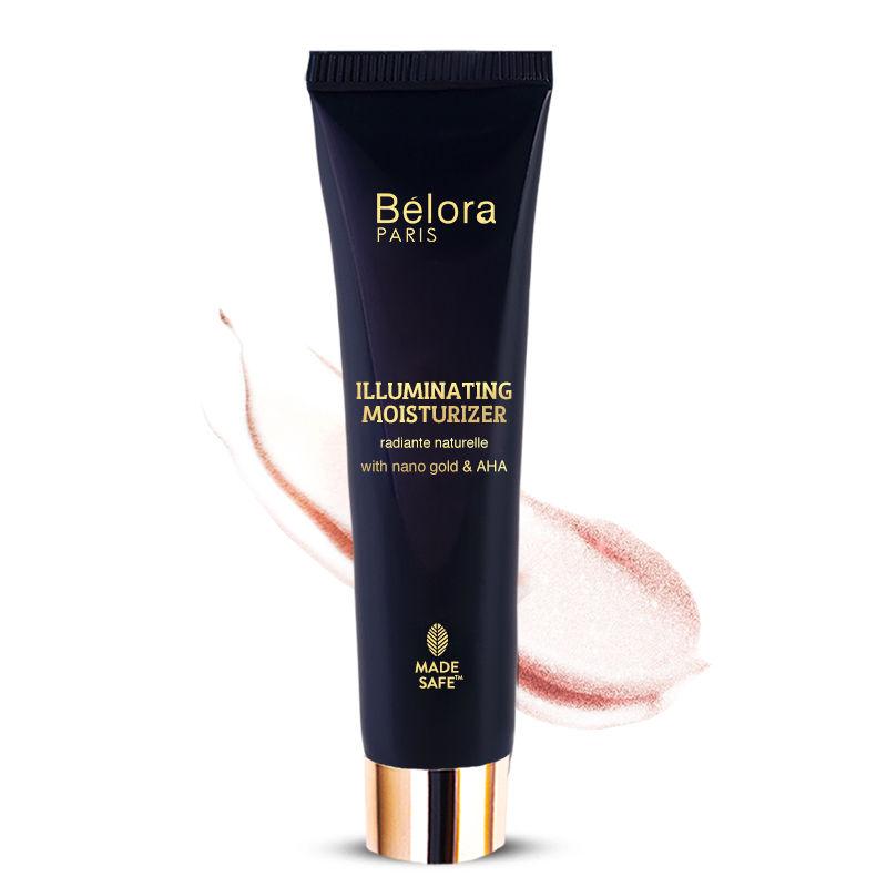 belora paris illuminating moisturizer with nano gold & aha- rose tint