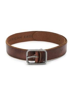 belt with embossed branding