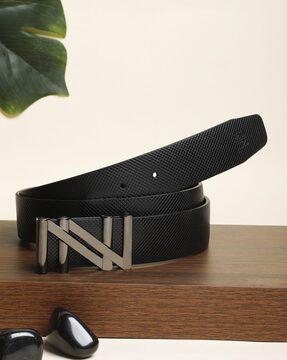 belt with slider buckle