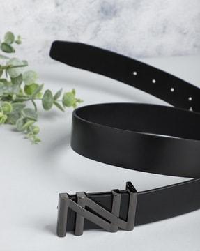 belt with slider buckle