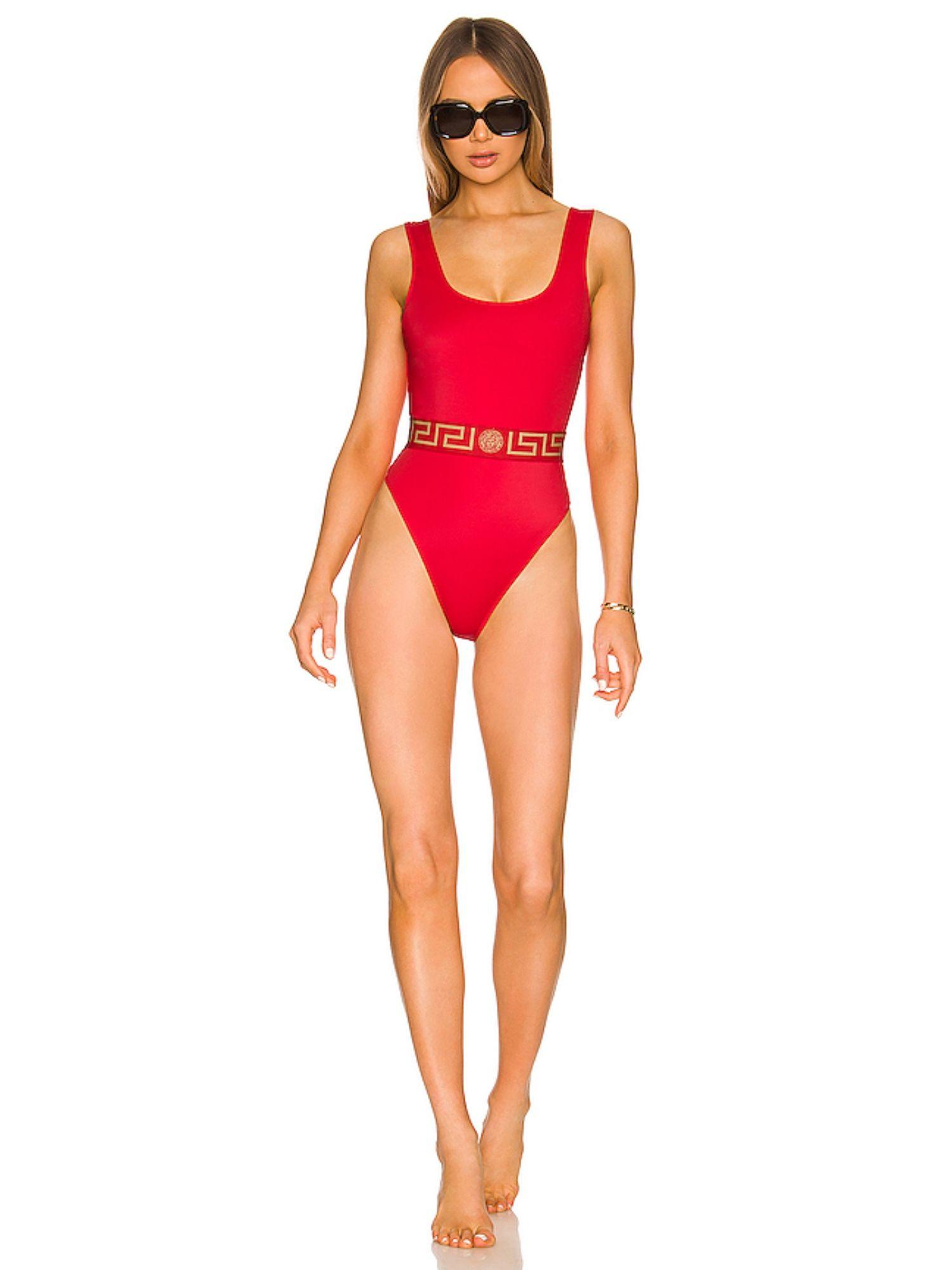 belted detail one piece