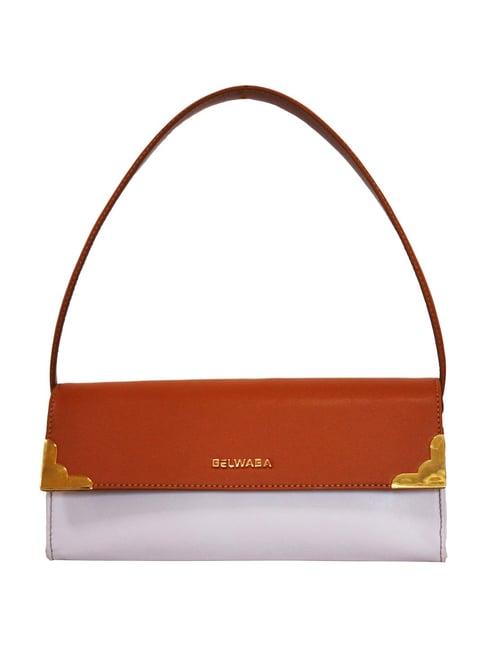 belwaba claria lilac solid medium shoulder bag