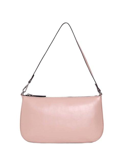 belwaba peach solid small shoulder bag