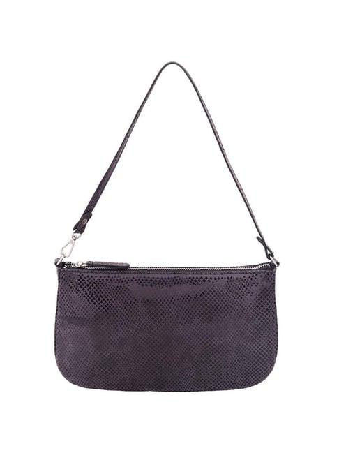 belwaba purple textured small shoulder bag