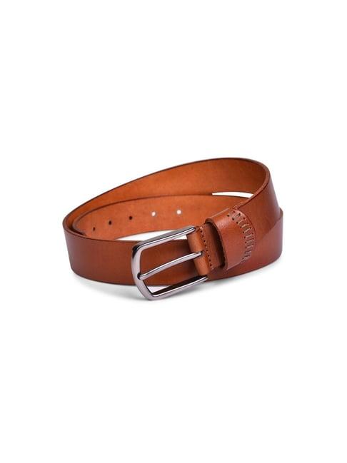 belwaba tan casual leather belt for men