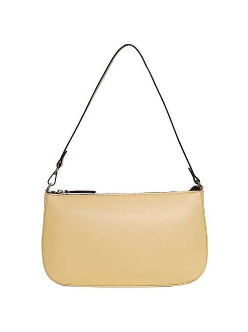 belwaba yellow solid small shoulder bag