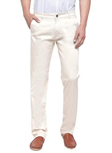 ben martin men's regular fit cotton casual cream trouser size 34