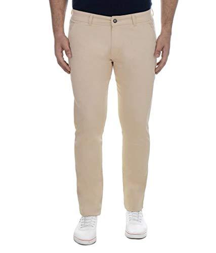 ben martin men's regular fit cream cotton trouser size 28