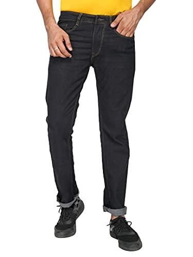 ben martin men's regular fit stretchable stylish size 28 black jeans pant for men 1