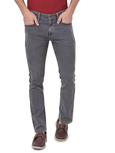 ben martin men's slim fit stretchable 38 size grey cotton denim jeans pant for men, jj3-23