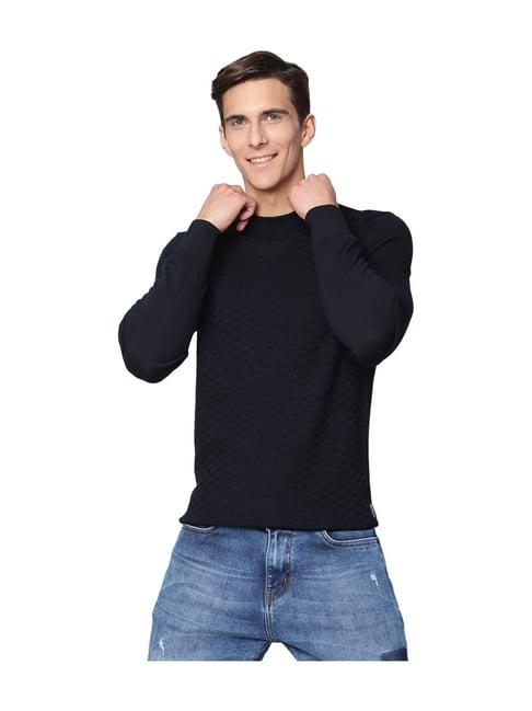 ben sherman dark navy full sleeves sweater