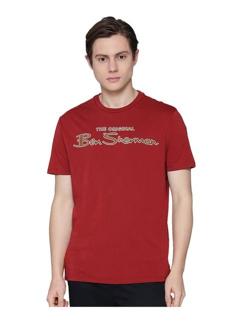 ben sherman red crew t-shirt