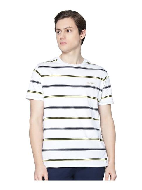 ben sherman white crew t-shirt