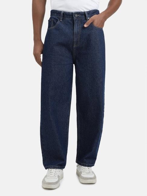 bene kleed blue cotton baggy fit jeans