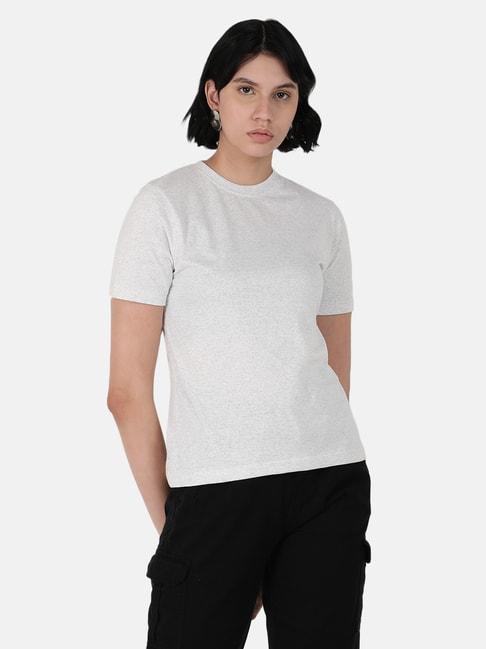 bene kleed light grey slim fit t-shirt