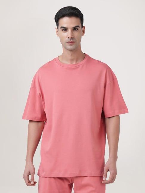 bene kleed peach beige cotton oversized t-shirt