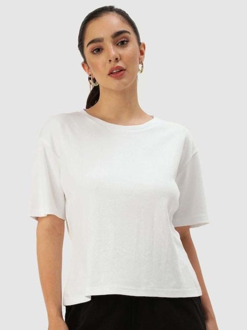 bene kleed white cotton t-shirt