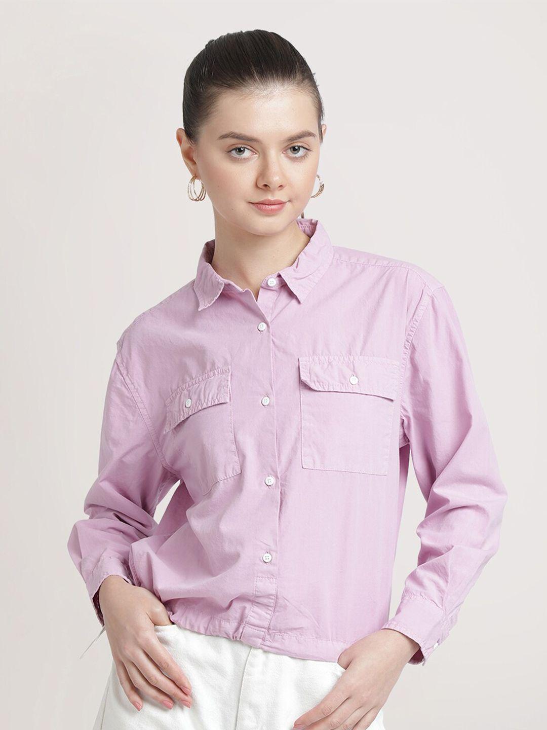 bene kleed boxy pure cotton casual shirt