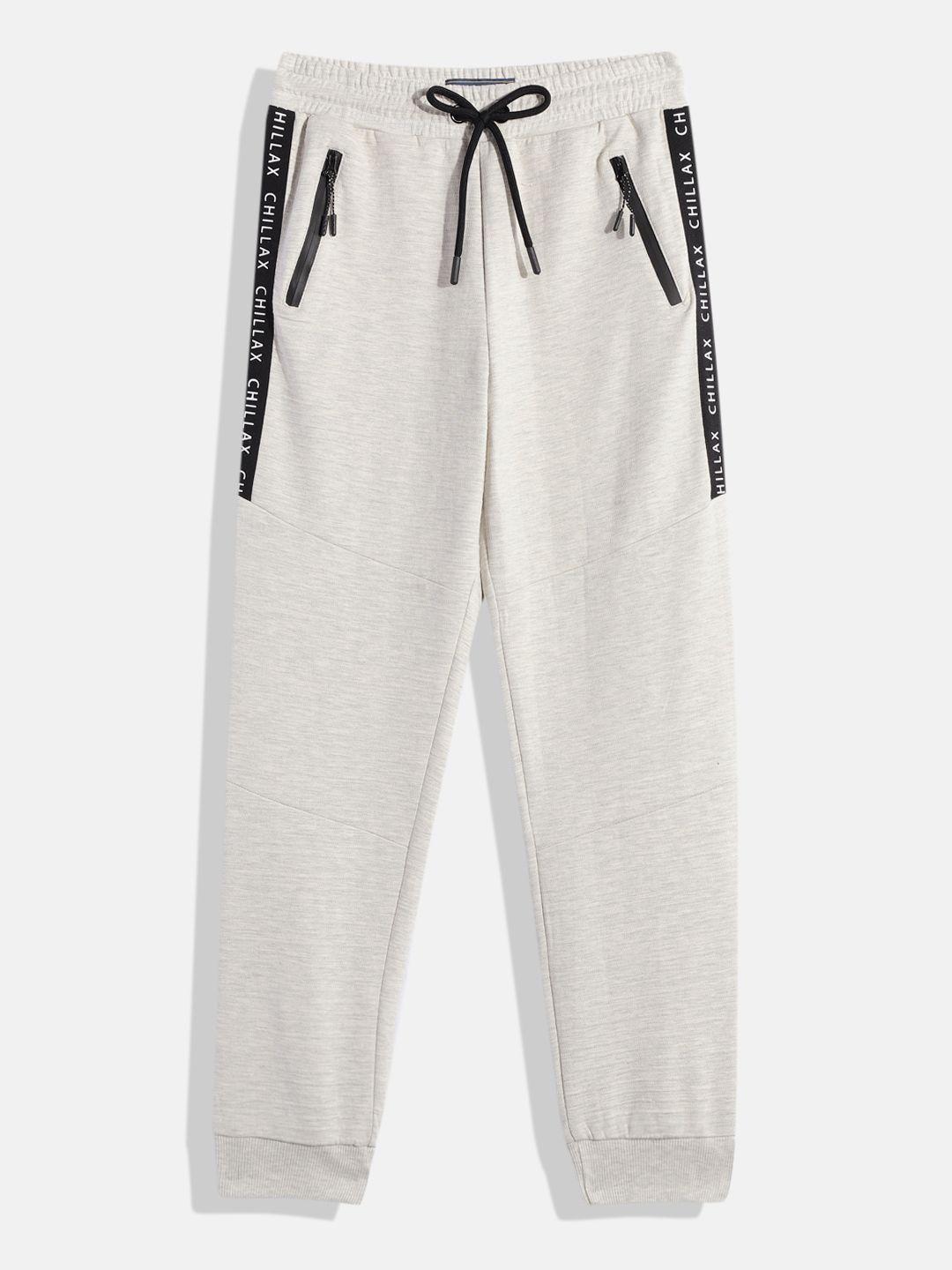 bene kleed boys typography printed joggers