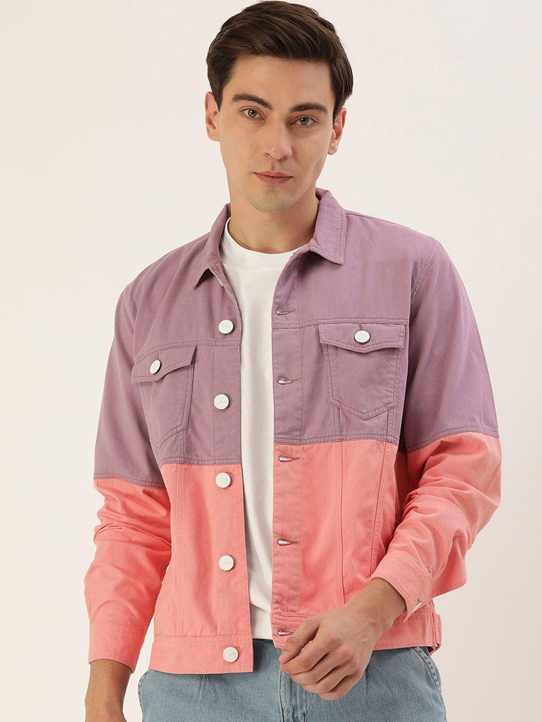 bene kleed colourblocked denim jacket