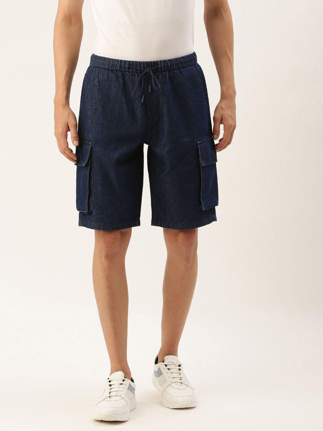 bene kleed men denim cargo shorts