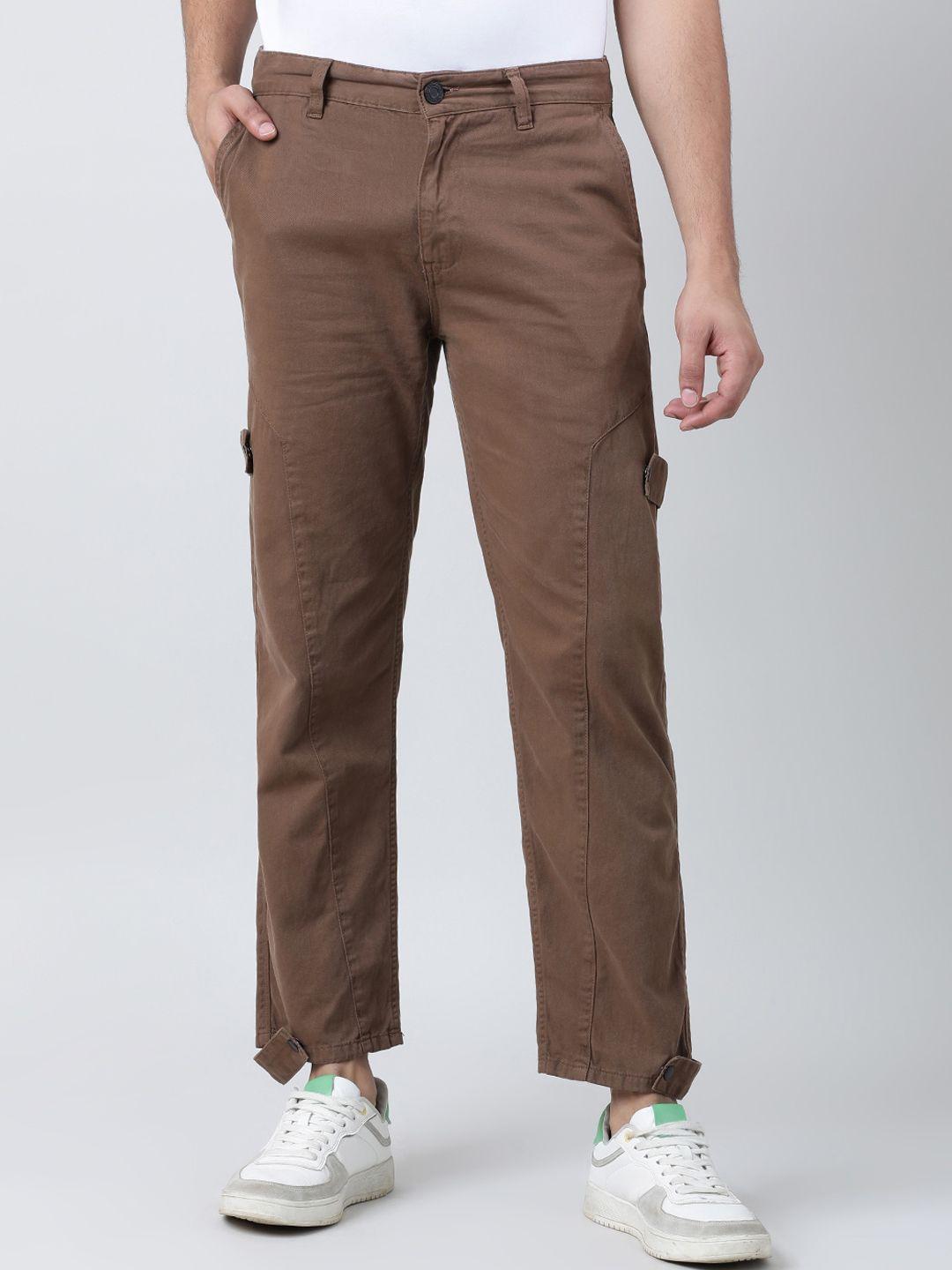 bene kleed men relaxed mid-rise cotton trouser