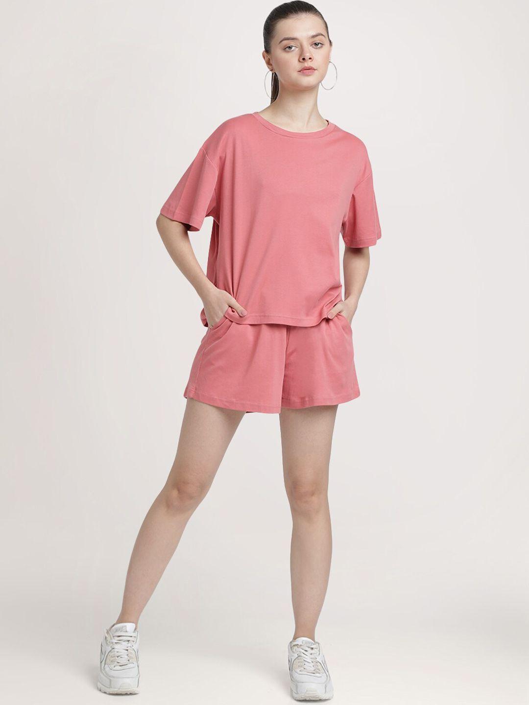 bene kleed pure cotton t-shirt & shorts