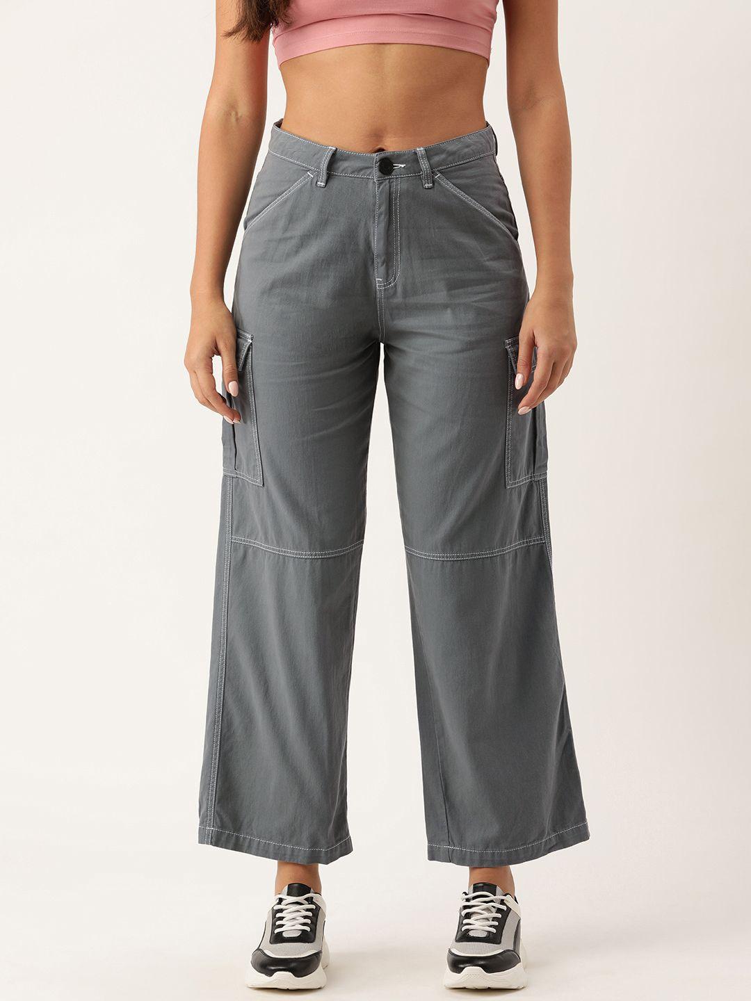 bene kleed relaxed high-rise pure cotton cargos