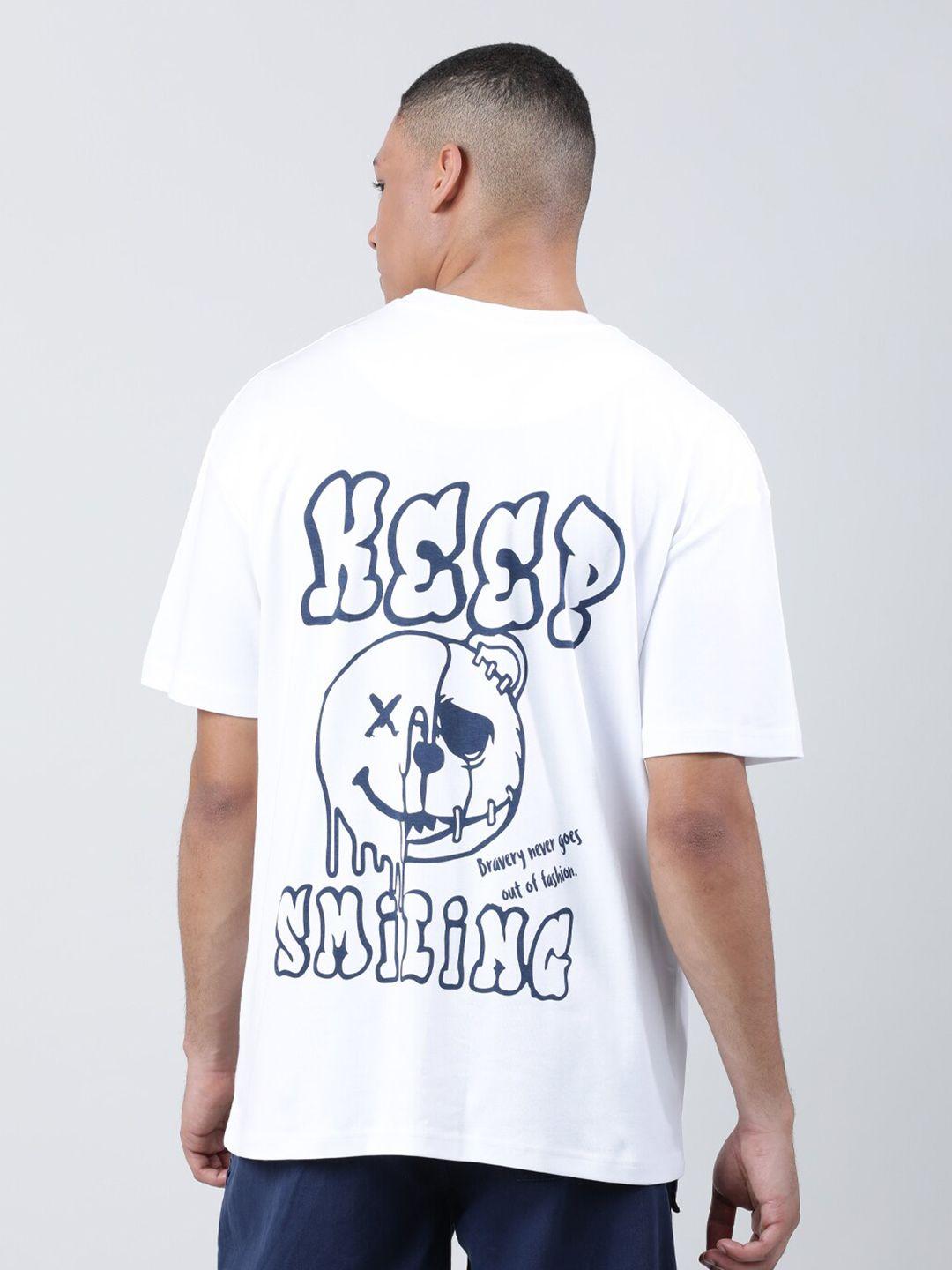 bene kleed typography pure cotton oversized tshirt