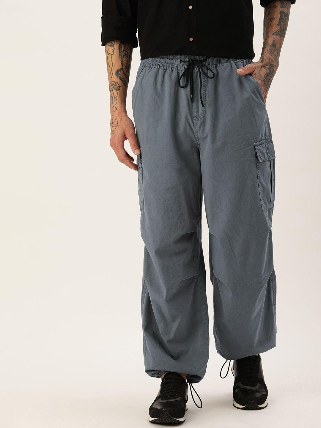 bene kleed unisex loose fit pure cotton parachute trousers