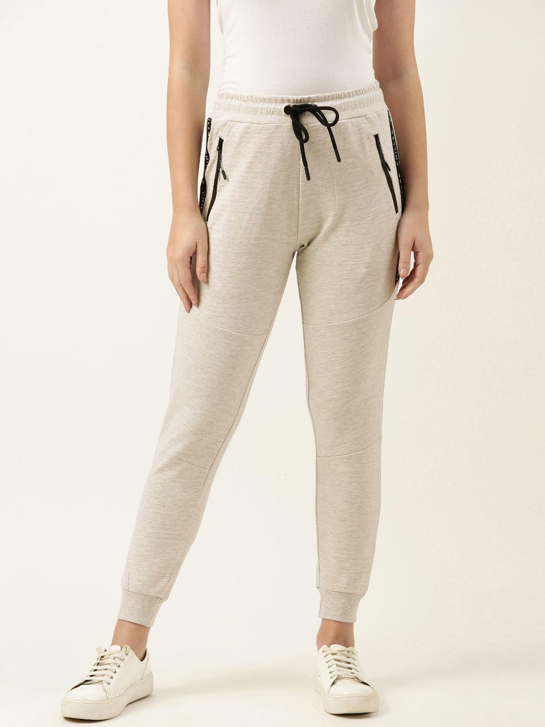 bene kleed women striped knitted joggers