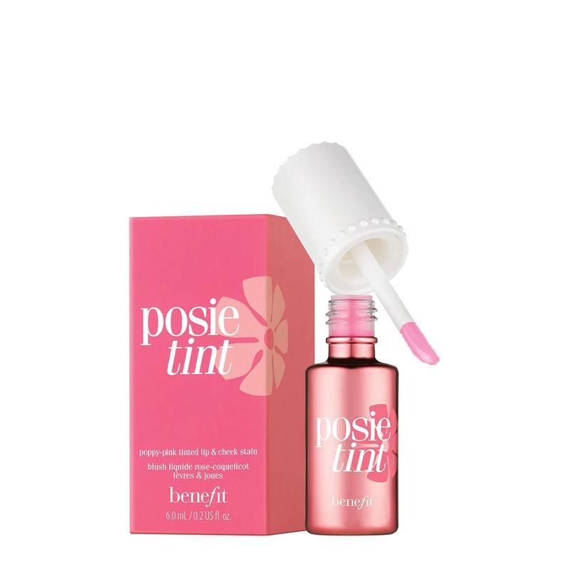 benefit cosmetics posietint poppy-pink tinted lip & cheek stain