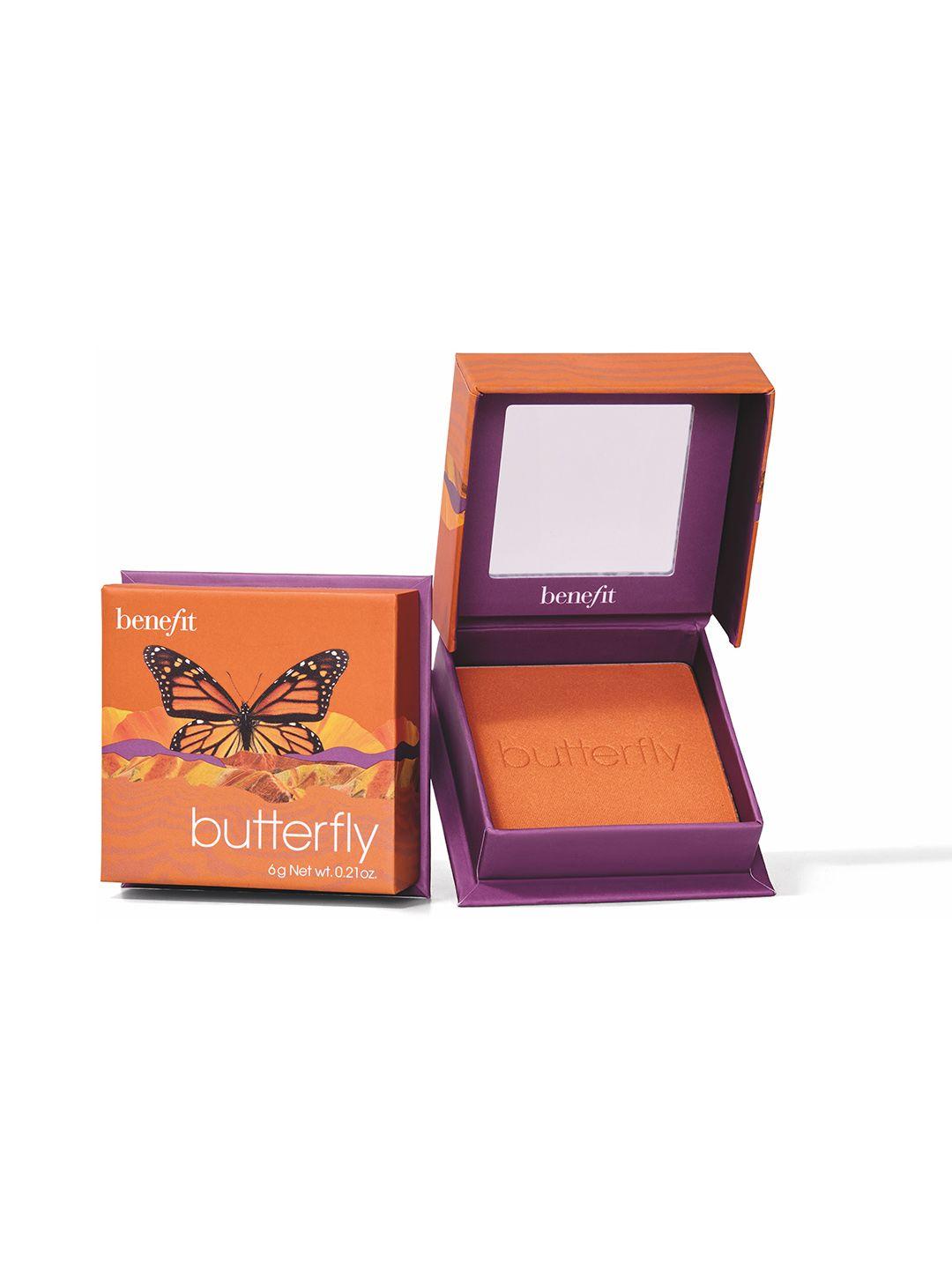 benefit cosmetics smudge-proof soft shimmer finish golden orange blush 6 g - butterfly