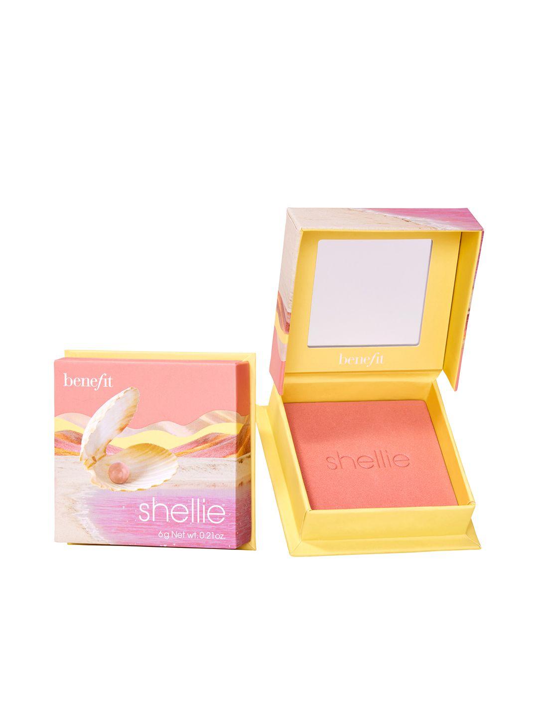 benefit cosmetics smudge-proof soft shimmer finish warm-seashell pink blush 6 g - shellie