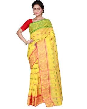 bengali tant pure cotton saree