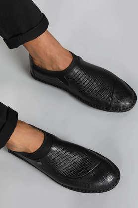 benny leather lace up men's formal shoes - black