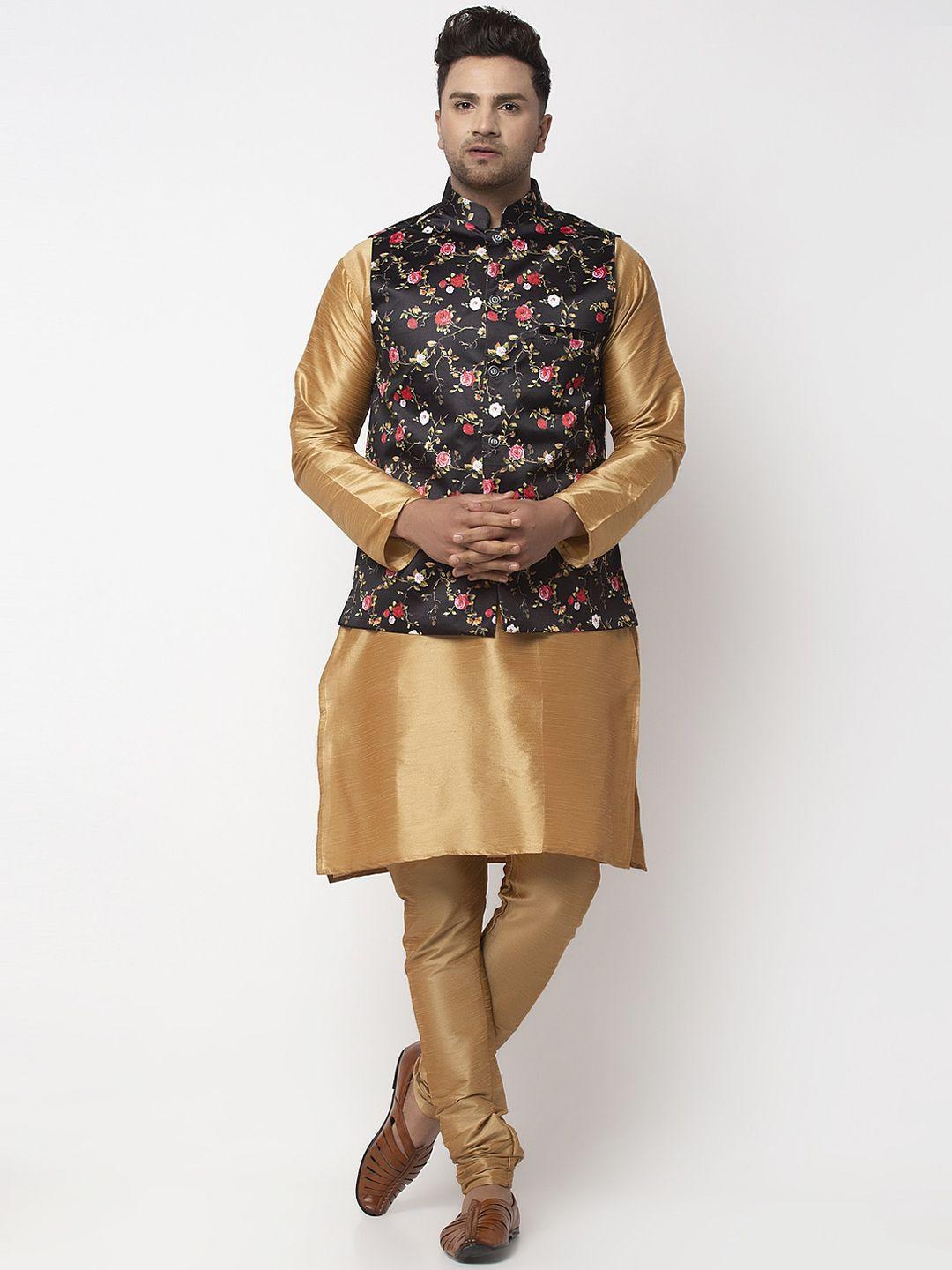 benstoke men copper-toned kurta with pyjamas