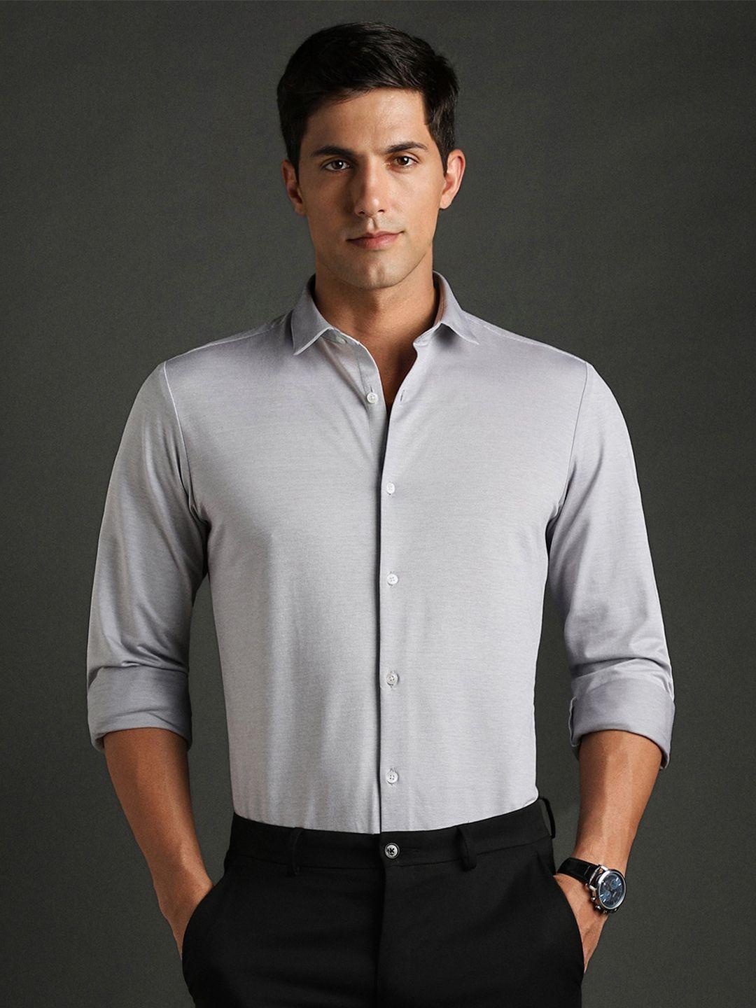 bergamo slim fit pure cotton formal shirt