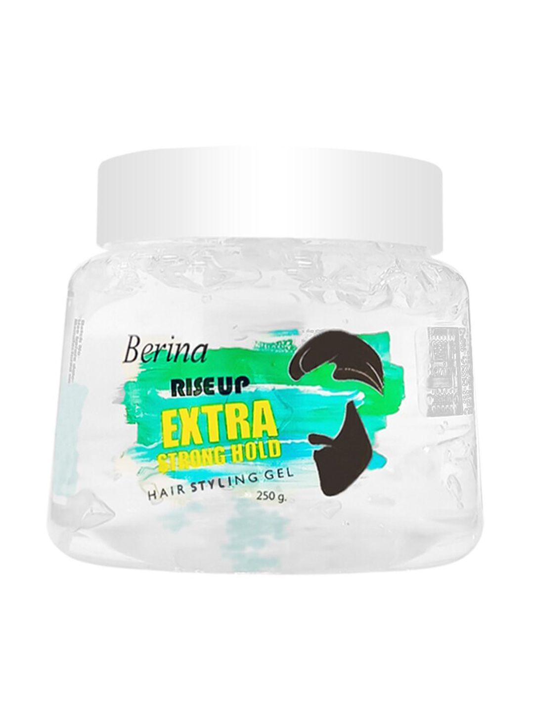berina  rise up extra strong hold hair styling gel, 250gm