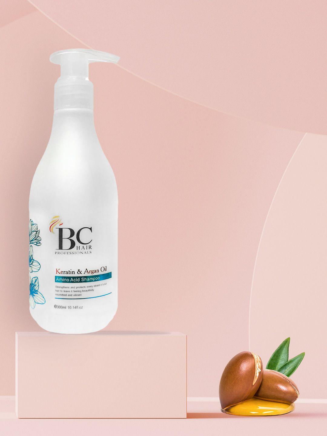 berina bc amino acid shampoo with kertain & argan oil extract - 300ml